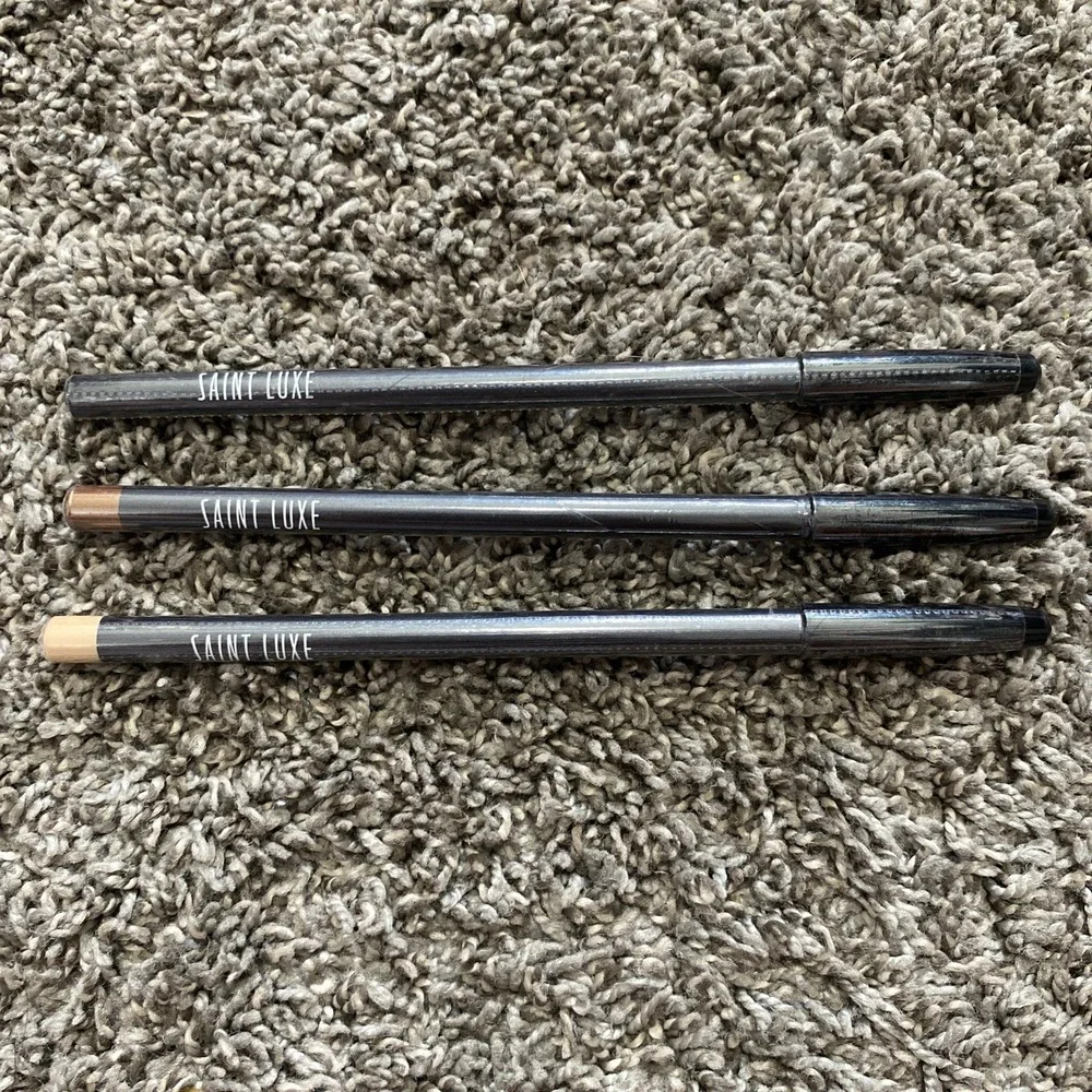 Saint Luxe Eyeliner Trio Set Nude Bronze Charcoal Full Size Sealed New